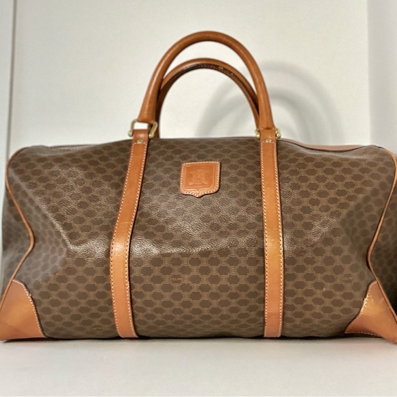 ✈️ Vintage Celine 50cm Med Monogram Luggage / Travel Bag Medium, Celine Keepall - Picture 4 of 16